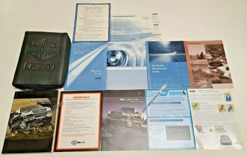 Picture of: FORD F- OWNERS MANUAL HARLEY DAVIDSON F V