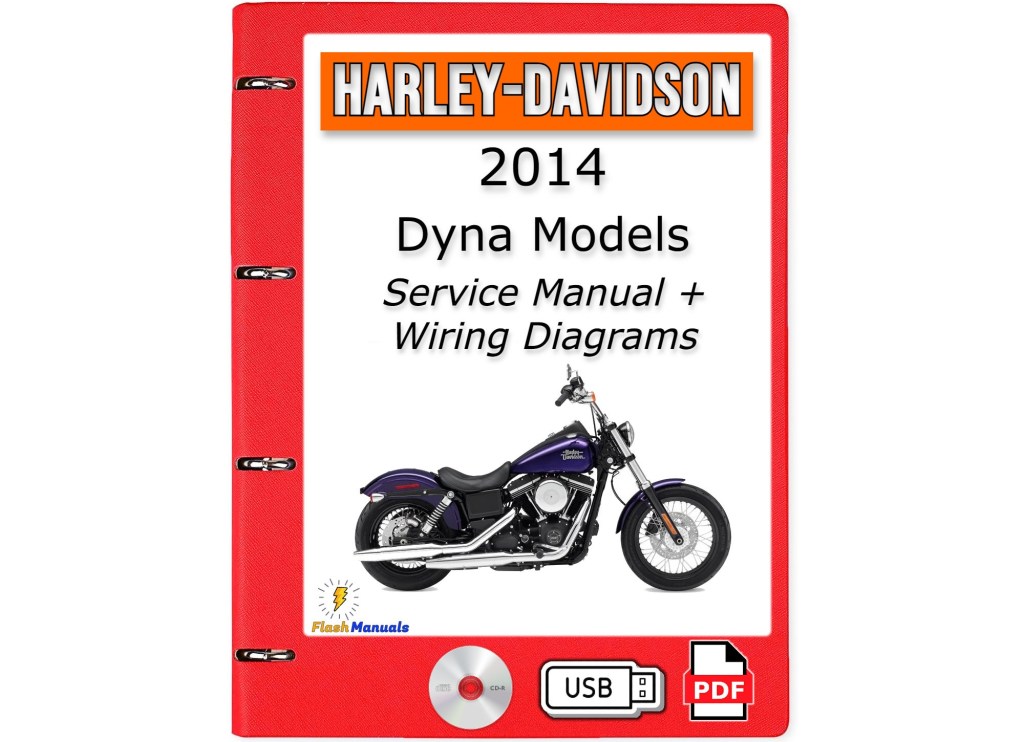 Picture of: Harley Davidson Dyna Models Service Repair Manual + Wiring Diagrams –  PDF on USB or CD