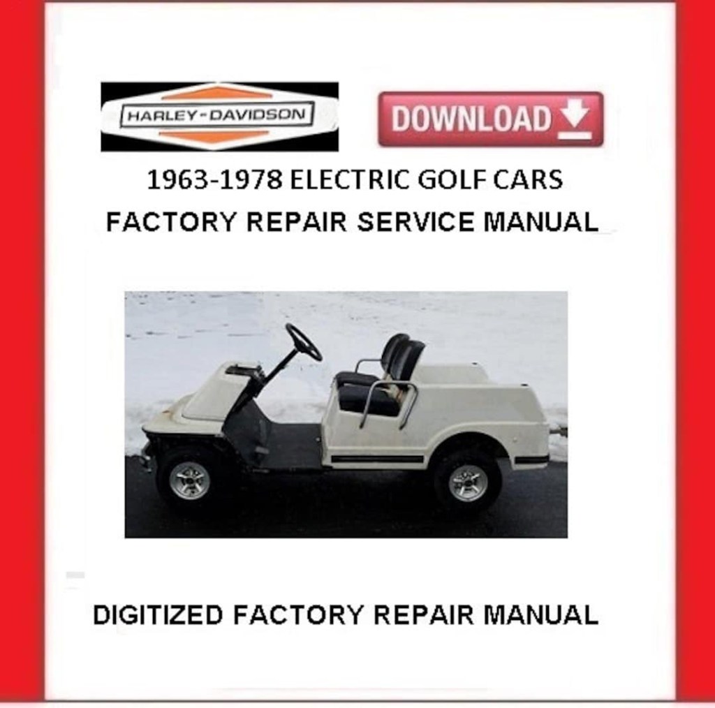 Picture of: – HARLEY-DAVIDSON Electric Golf Cart Service Repair – Etsy