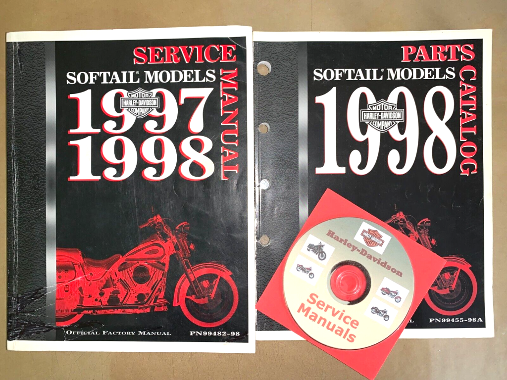Picture of: Harley-Davidson SOFTAIL Service &  Parts Manual pc  SET_FLST/FXST