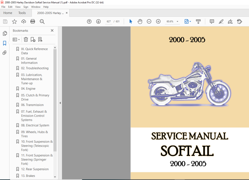 Picture of: – Harley Davidson Softail Service Manual – PDF DOWNLOAD