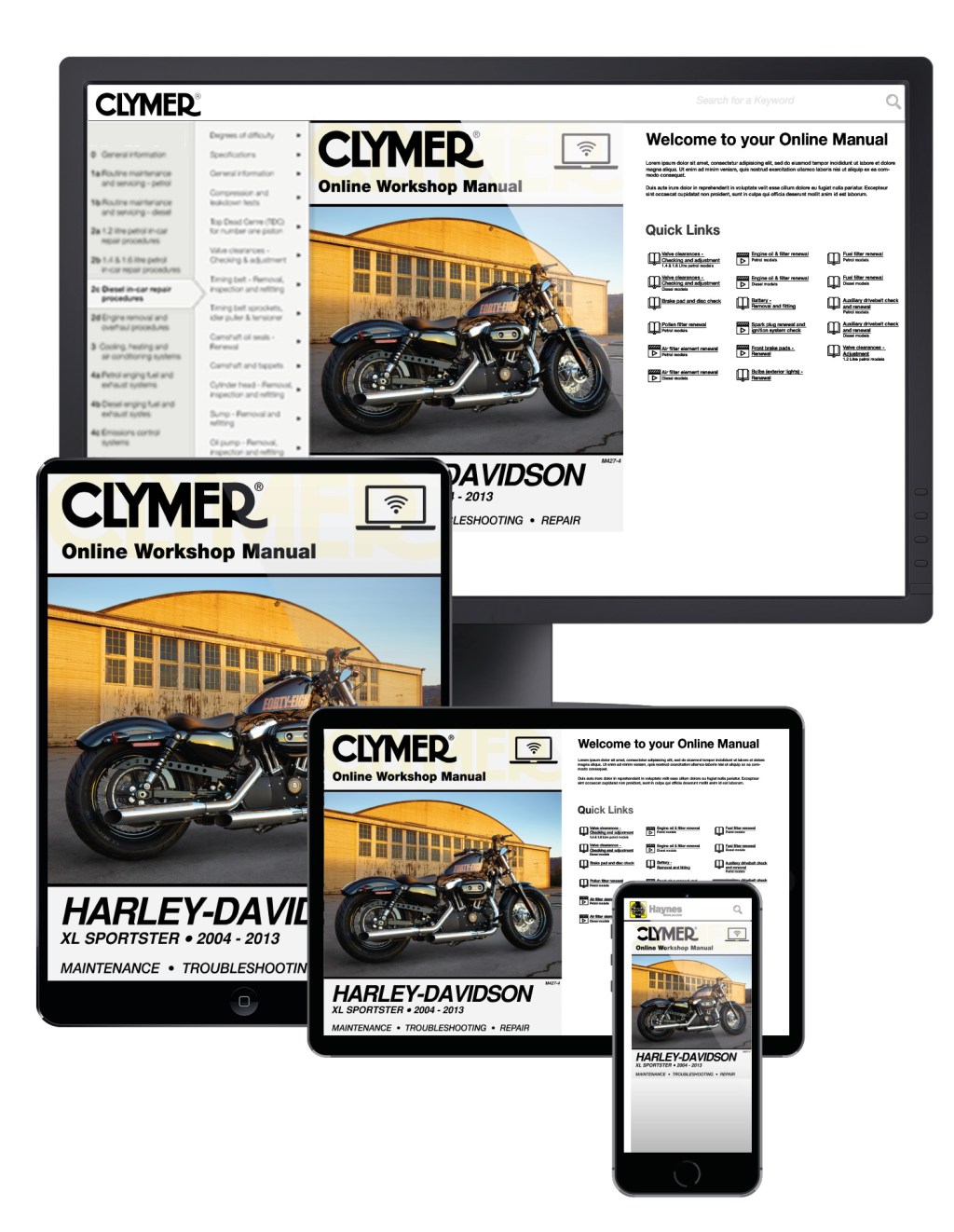 Picture of: Harley-Davidson Sportster Motorcycle (-) Service Repair Manual  Online Manual