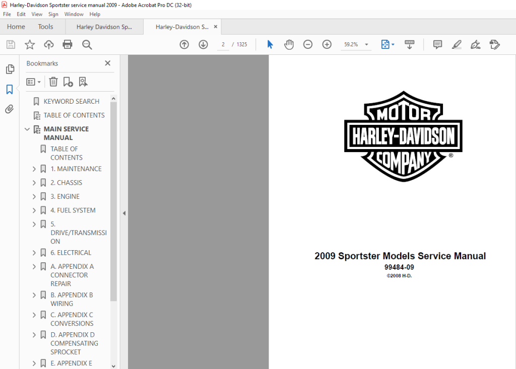 Picture of: Harley Davidson Sportster Service Manual – PDF DOWNLOAD