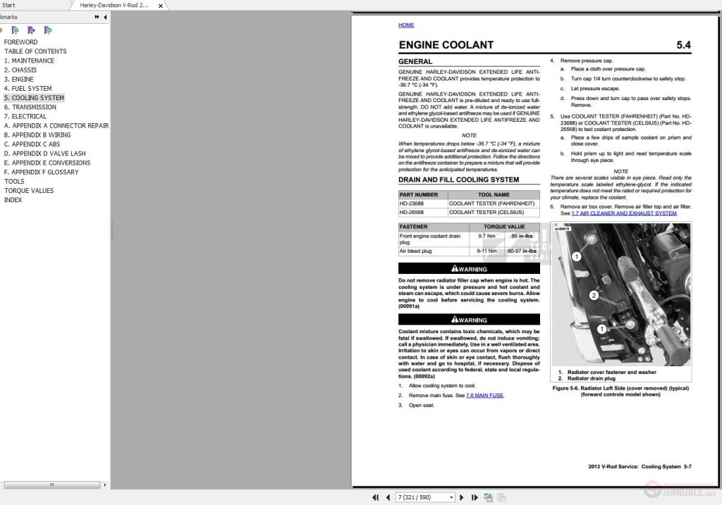 Picture of: Harley-Davidson V-Rod  Service Manual  Auto Repair Manual