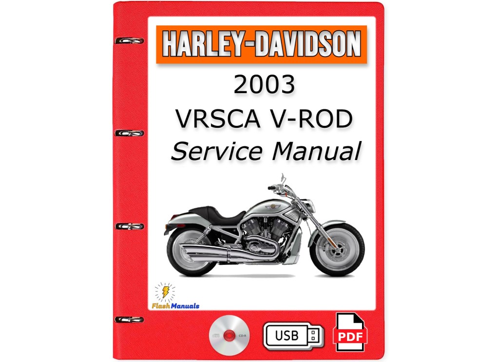 Picture of: Harley Davidson VRSCA VROD Service Repair Manual + Wiring Diagrams –  Pdf on USB or Cd
