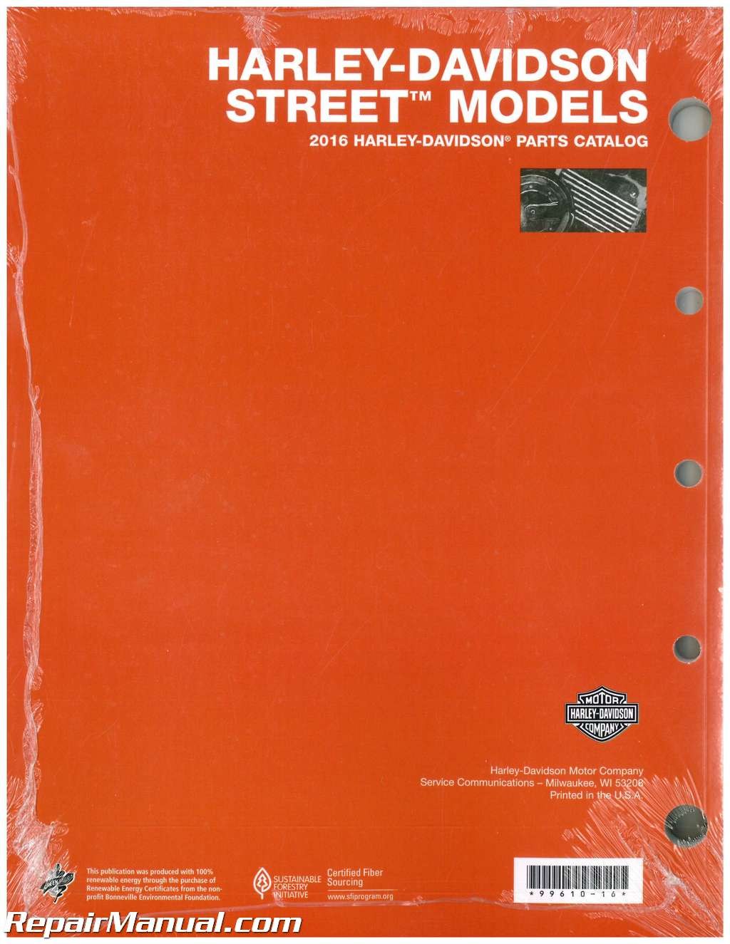 Picture of: Harley-Davidson XG XG Street Models Motorcycle Parts Manual