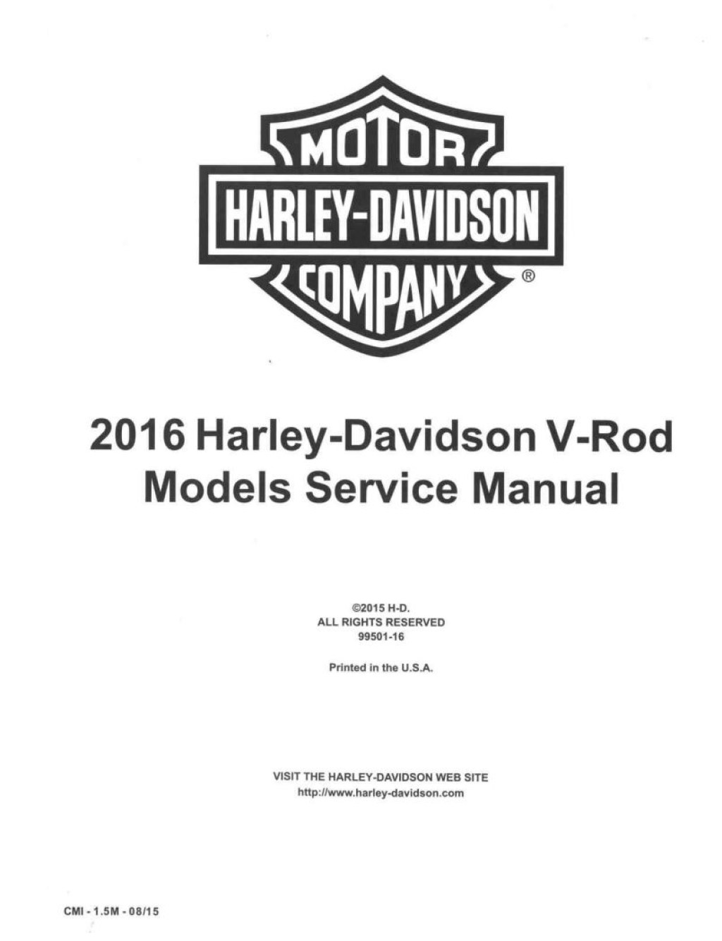 Picture of: Service manual  Harley-Davidson V-Rod Models, Night Rod Special, V-Rod  Muscle