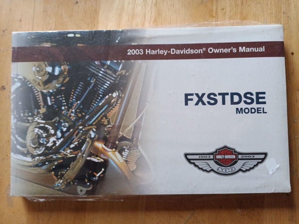 Picture of: th anniversary harley davidson Owners Manual Fxstdse